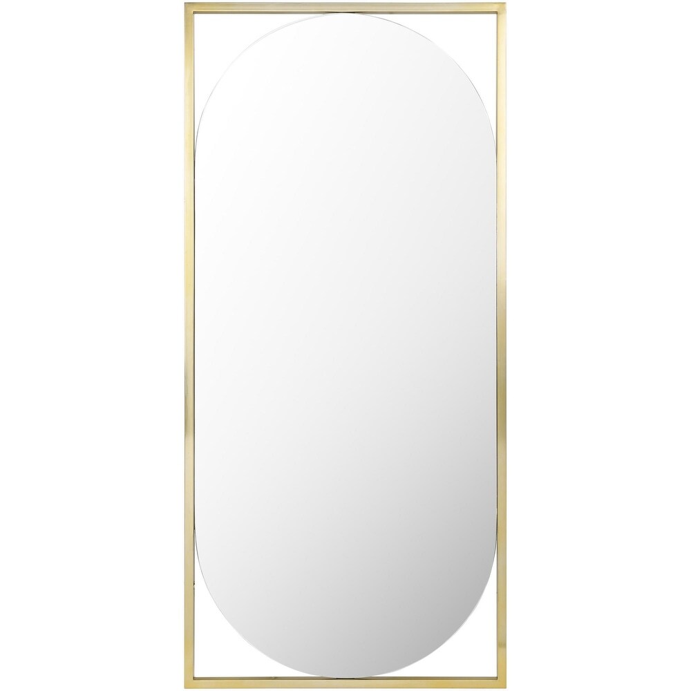 Diane Oval Metal Framed Wall Mirror