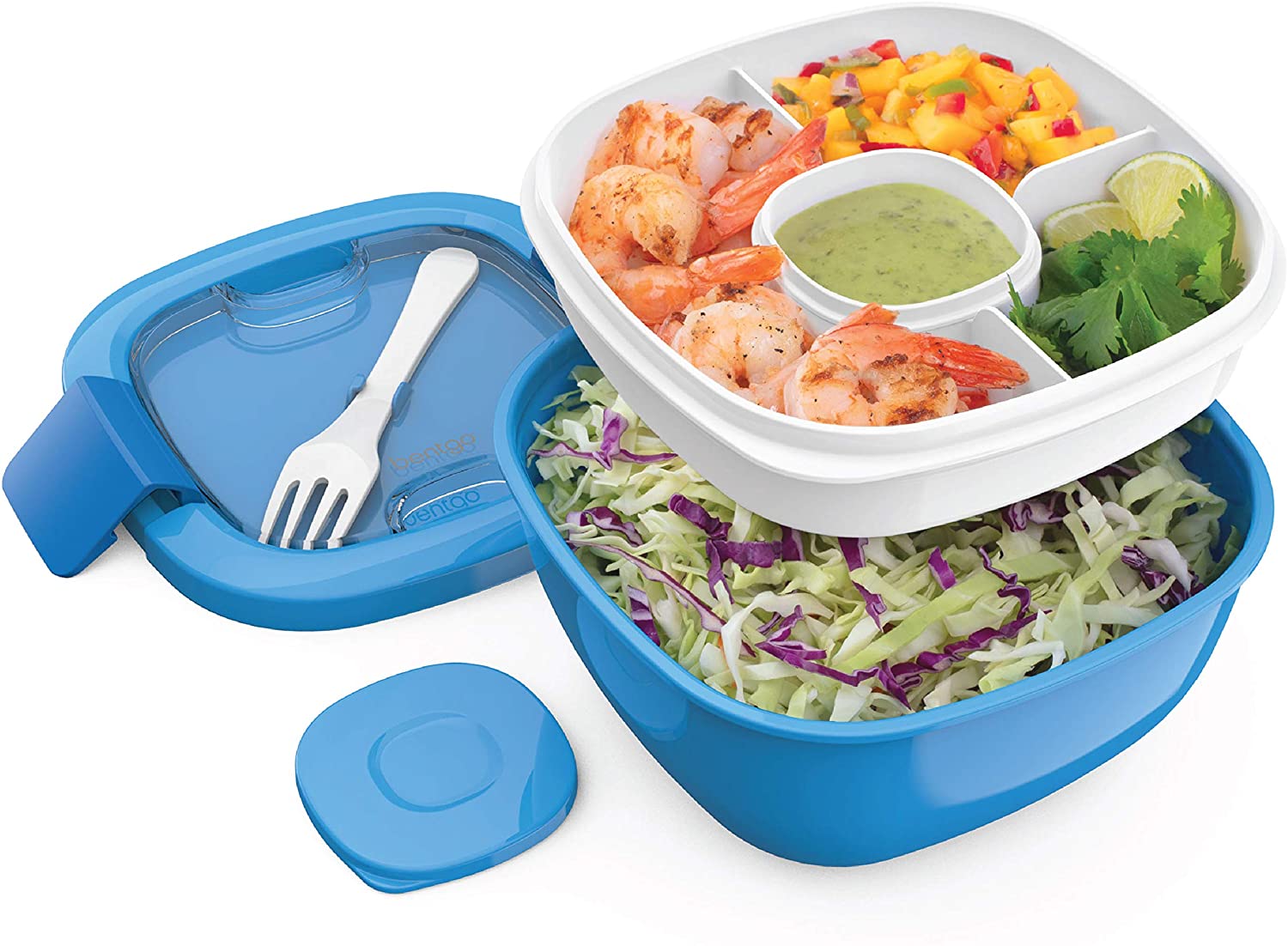 Bentgo Salad - Stackable Lunch Container Large Salad Bowl