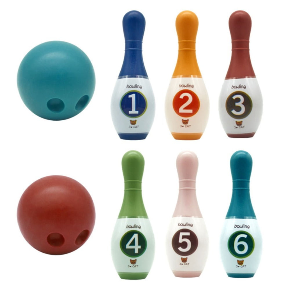 Party Children Number Game Boys Girls Balls Bowling Set Sports Toys Toddler Toys Kids Bowling Set 15CM