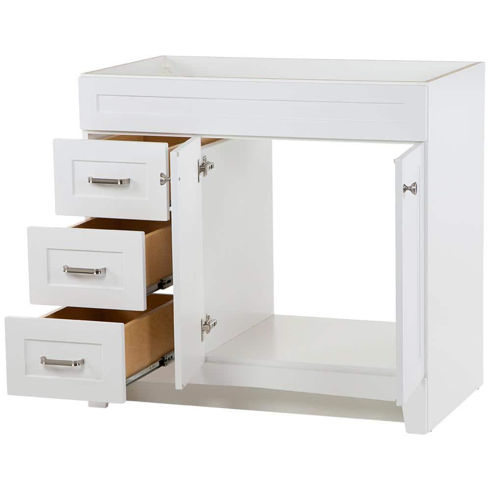 Home Decorators Collection Thornbriar 36 in W x 2152 in D x 342 in H Bath Vanity Cabinet Only in White