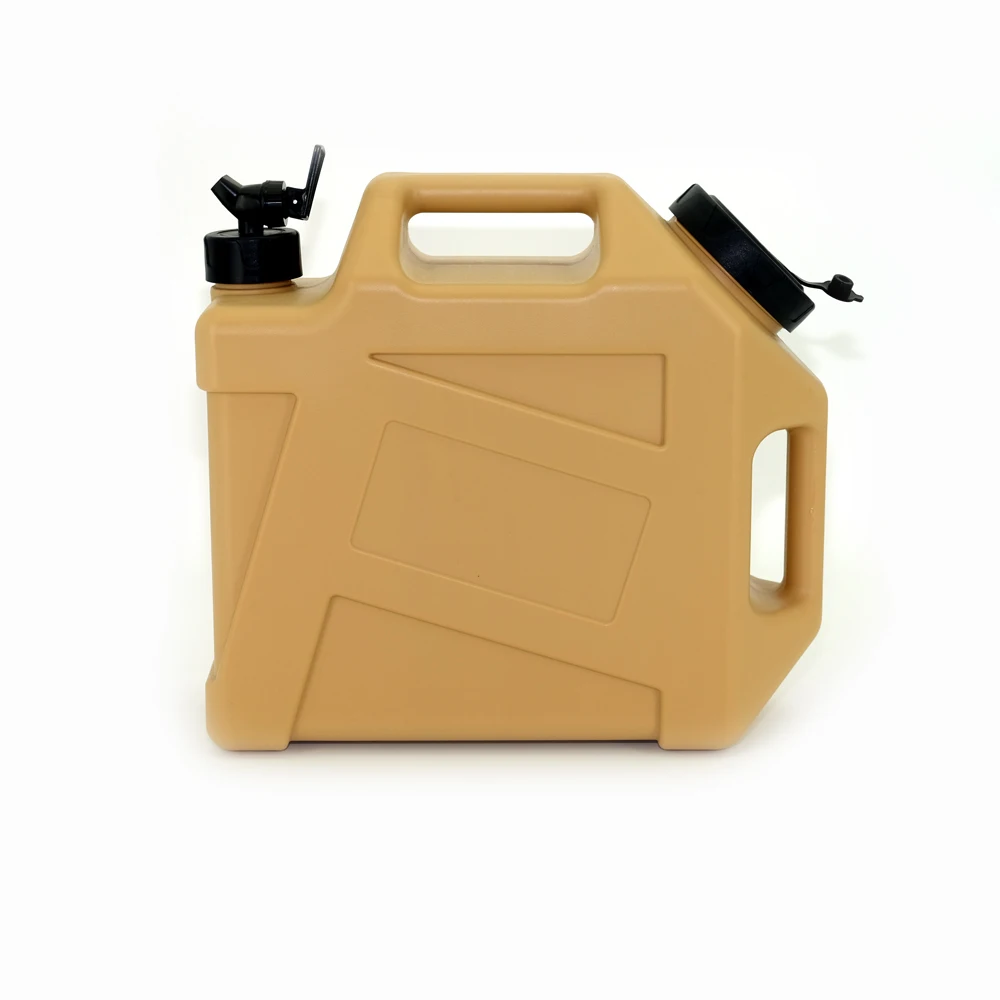 Multifunction 12L Water Bucket Portable Food Grade Plastic Water Tank Outdoor Drinking Car Brown Camping Water Bucket