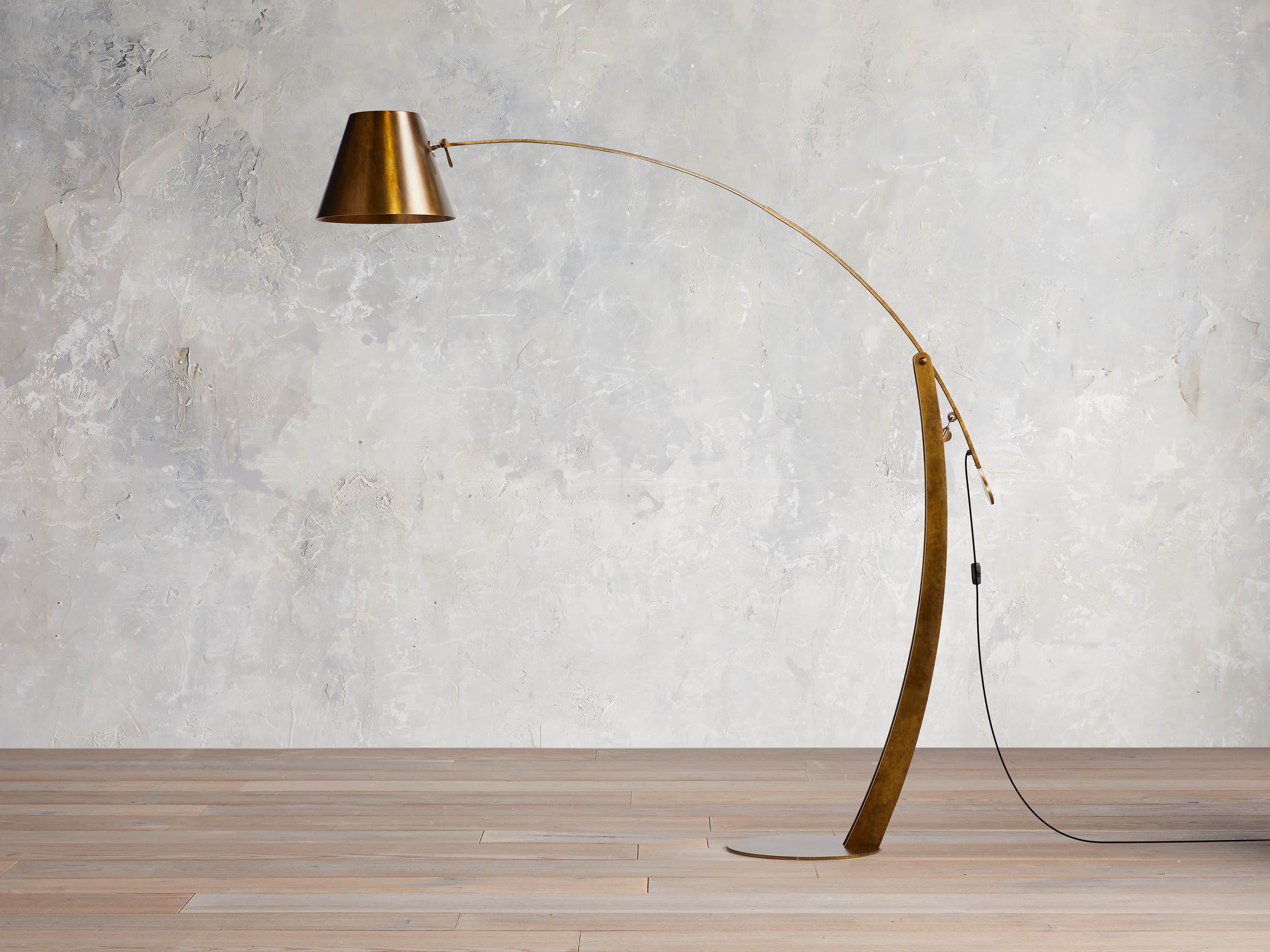 Arcadia Bronze Arc Floor Lamp