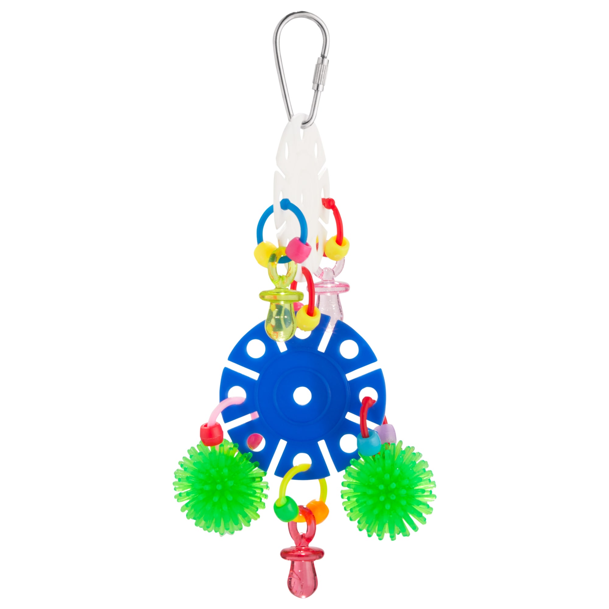 YOU  ME Rays The Roof Chewing Assorted Bird Toy， Small