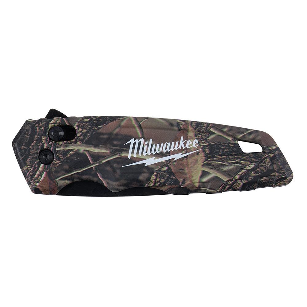 Milwaukee FASTBACK Camo Spring Assisted Folding Knife 48-22-1535 from Milwaukee