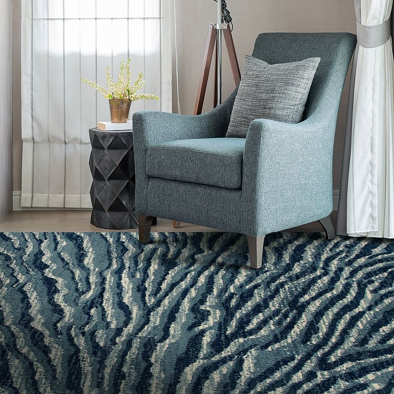 Art Carpet Taree Ripple Blue Runner Rug