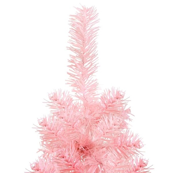 vidaXL Christmas Tree Decoration Slim Artificial Half Xmas Tree with Stand