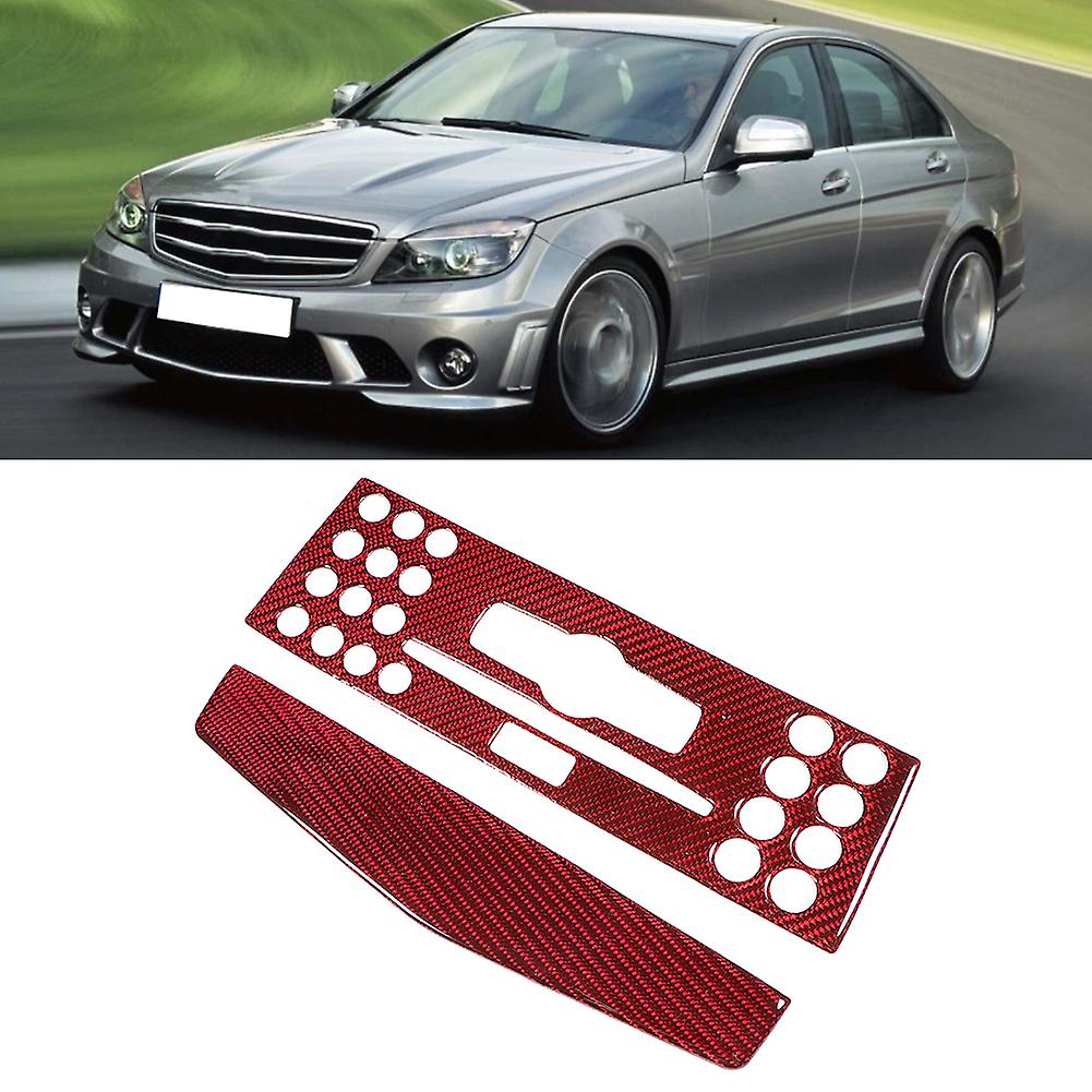 Air Conditioning Cd Control Panel Decal Cover Trim Car Interior Stickers Fits For Mercedes C Class W204 07-10type A