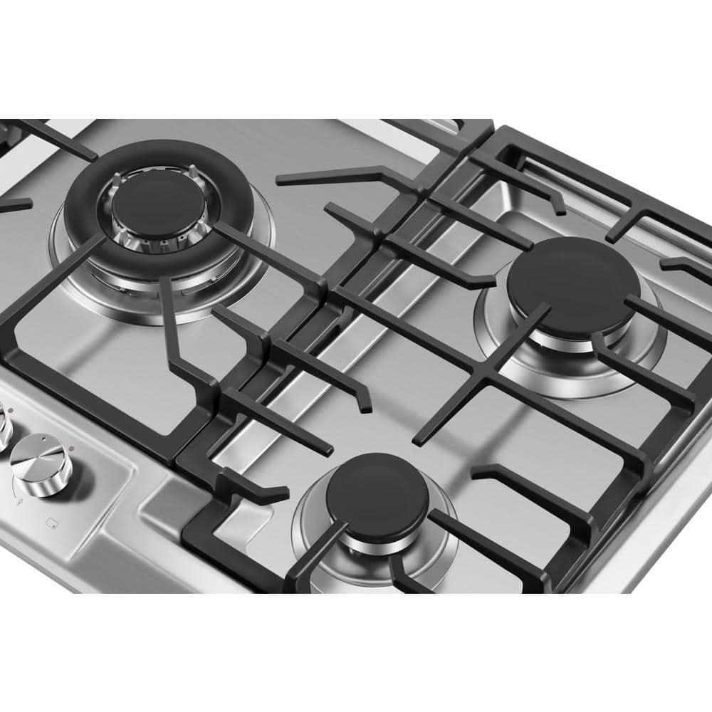 36 in Gas Cooktop in Stainless Steel with 5Burners including Power Burners