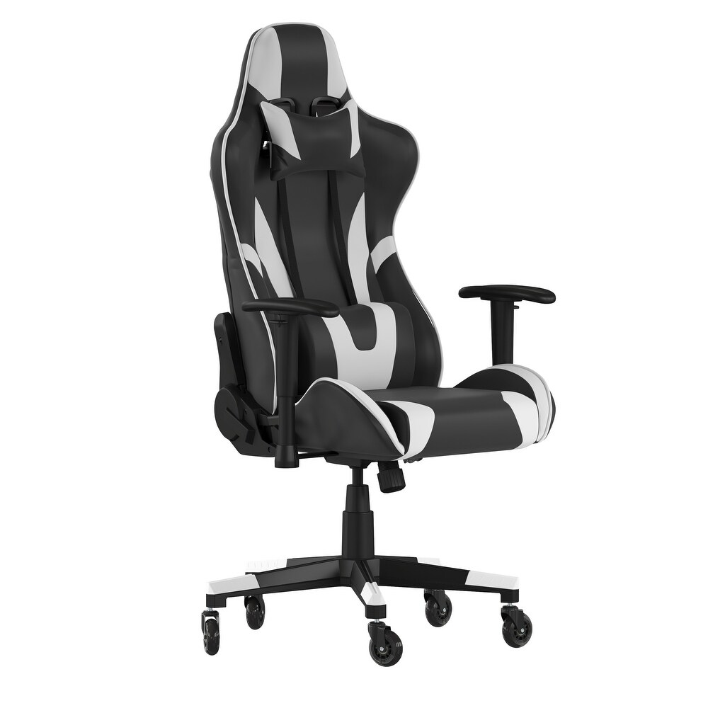 Office Gaming Chair with Roller Wheels   Reclining Back