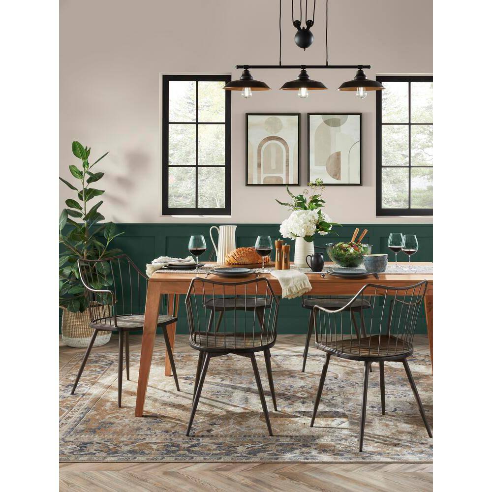 Home Decorators Collection Greyburn Pecan Brown Finish Rectangular Dining Table for 6 with Tapered Square Legs (68.9 in. L x 29.9 in. H) BT0279D