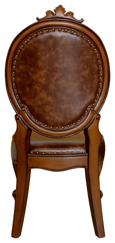 ACME Versailles  Side Chair (Set 2) in Cherry Finish   Victorian   Dining Chairs   by Acme Furniture  Houzz