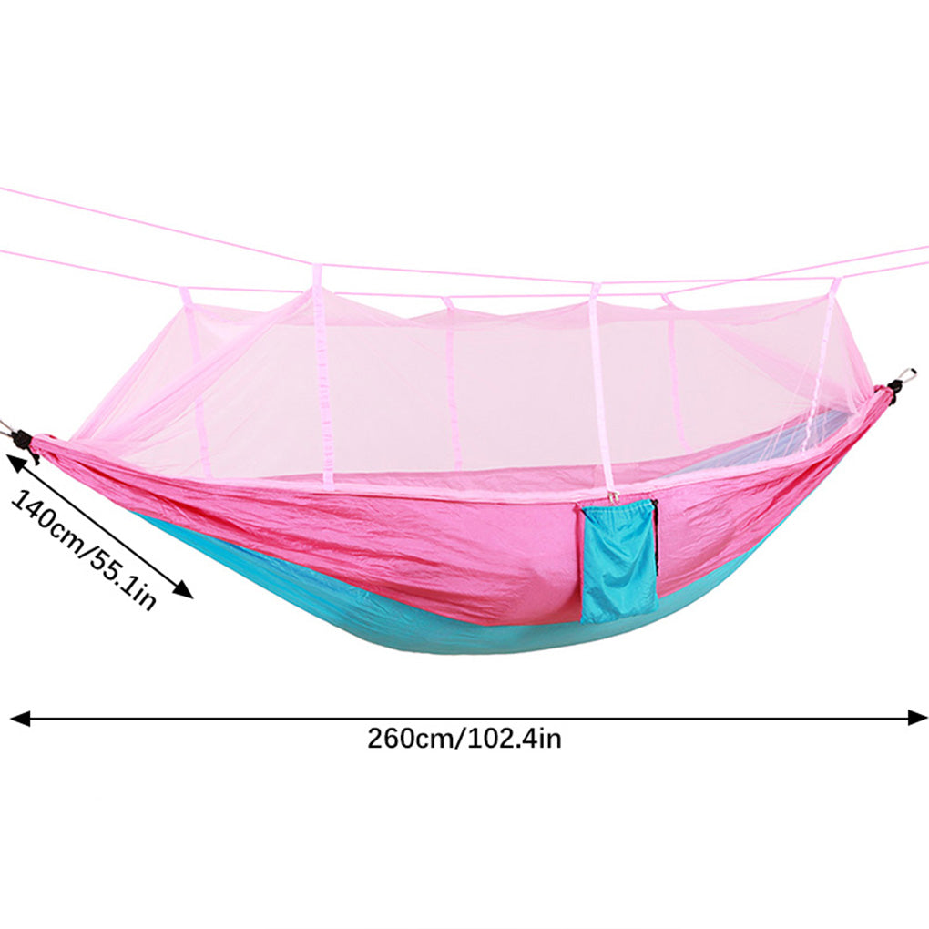 TureClos Outdoor Mosquito Net Camping Nylon Double Camping Air Swing Hammock