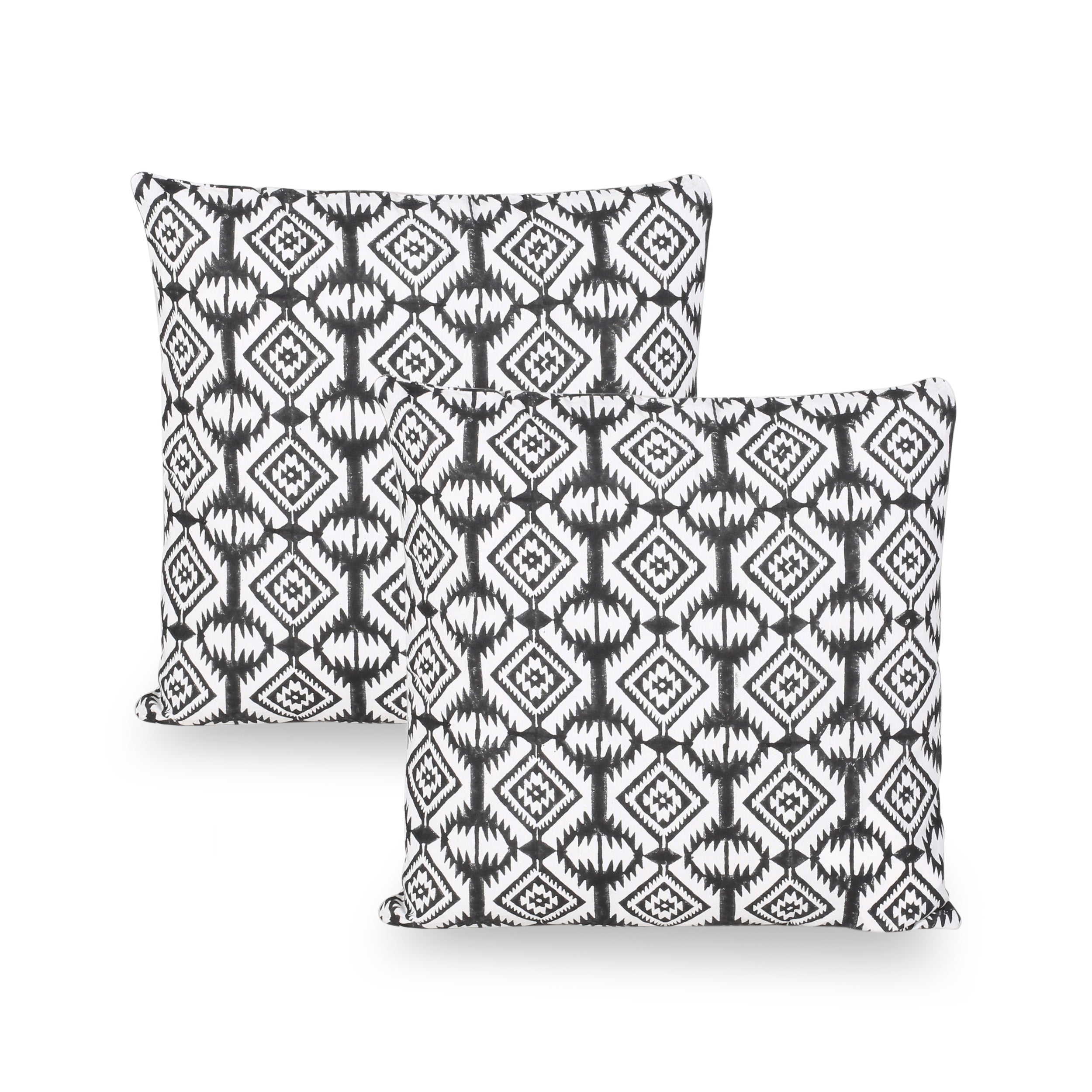 Cantrell Modern Fabric Throw Pillow Cover (Set of 2)