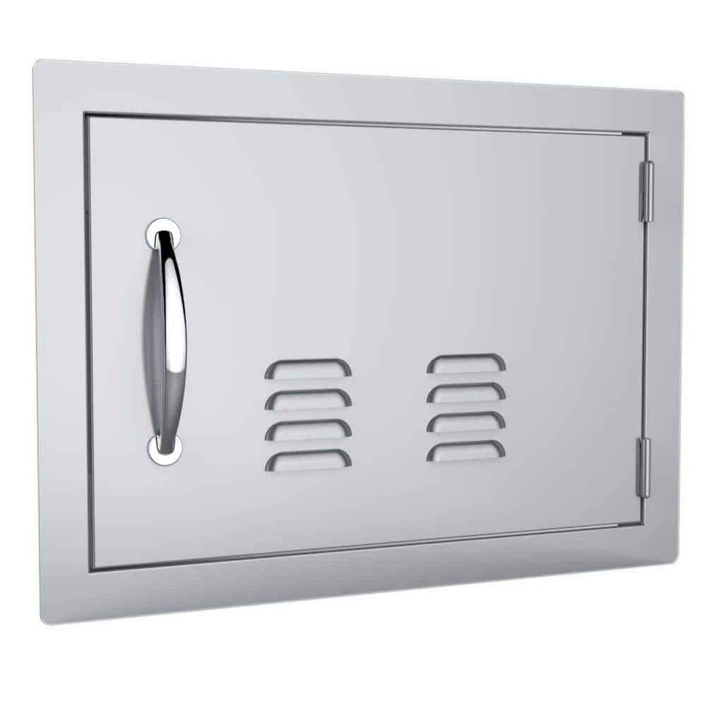 Sunstone Classic Series 14 in. x 20 in. 304 Stainless Steel Horizontal Access Door with Vents A-DH1420