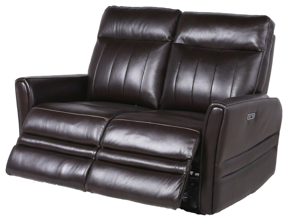 Steve Silver Coachella Power Recliner Loveseat In Brown Finish CH850LB   Contemporary   Loveseats   by HedgeApple  Houzz