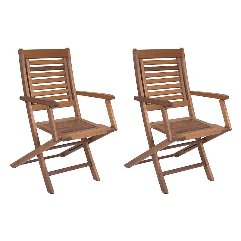 Amazonia Parati 2-pc. Outdoor Folding Arm Chair Set