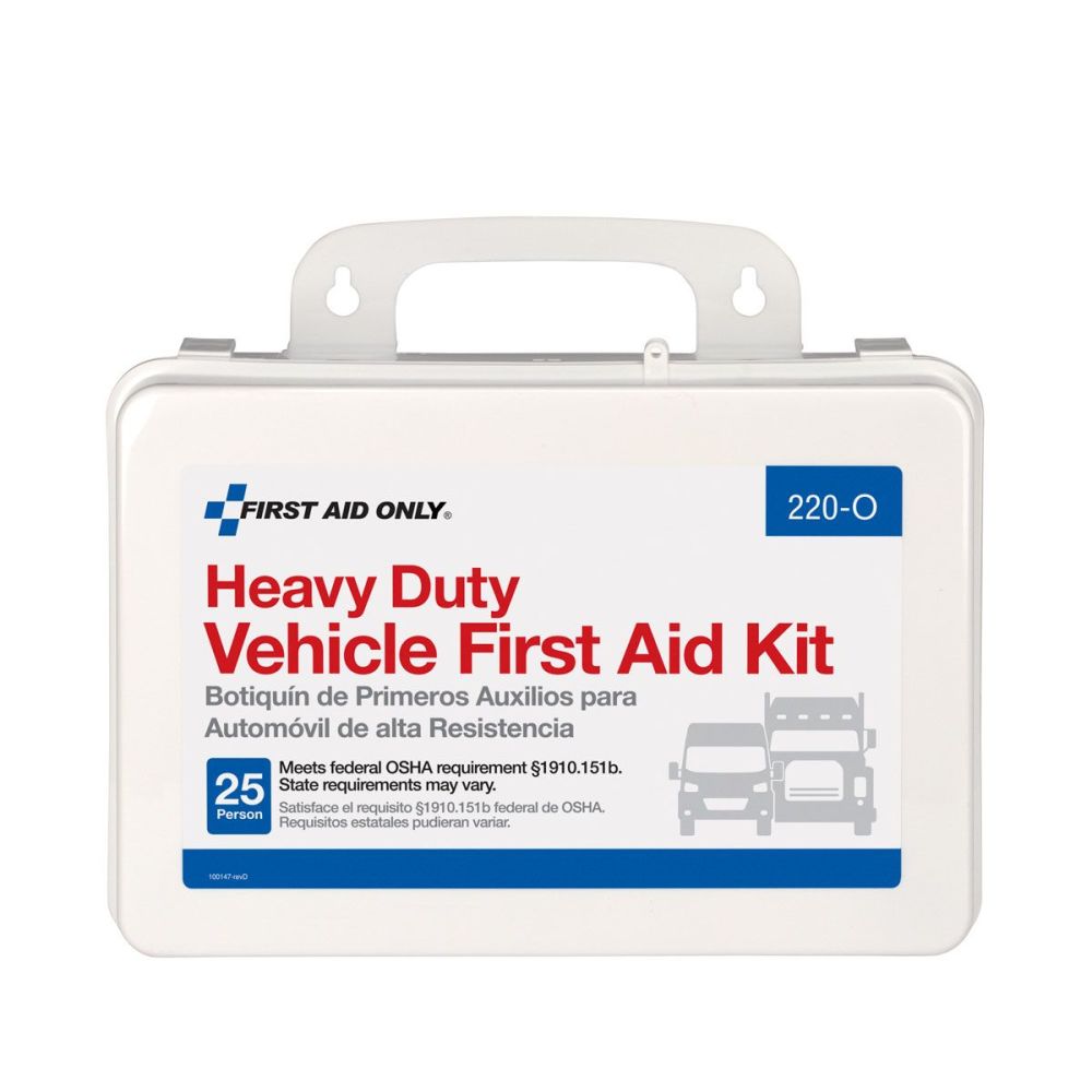 First Aid Only Vehicle First Aid Kit 25 Person Plastic Case