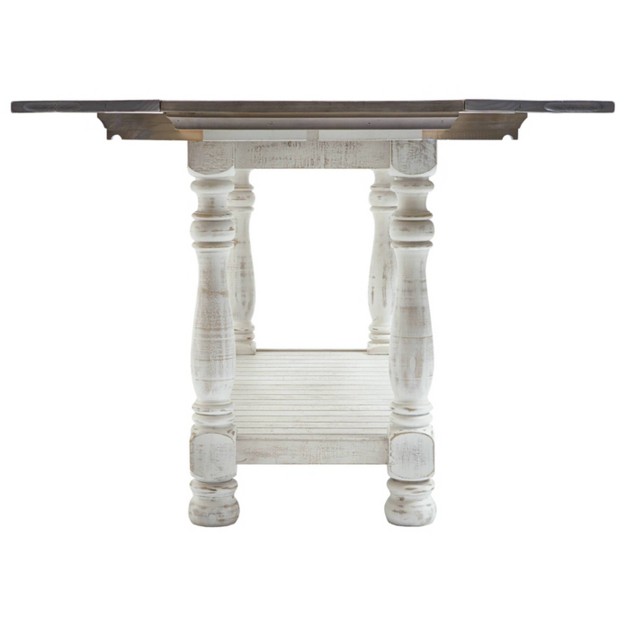 Havalance Flip Flop Sofa Table Gray white Signature Design By Ashley