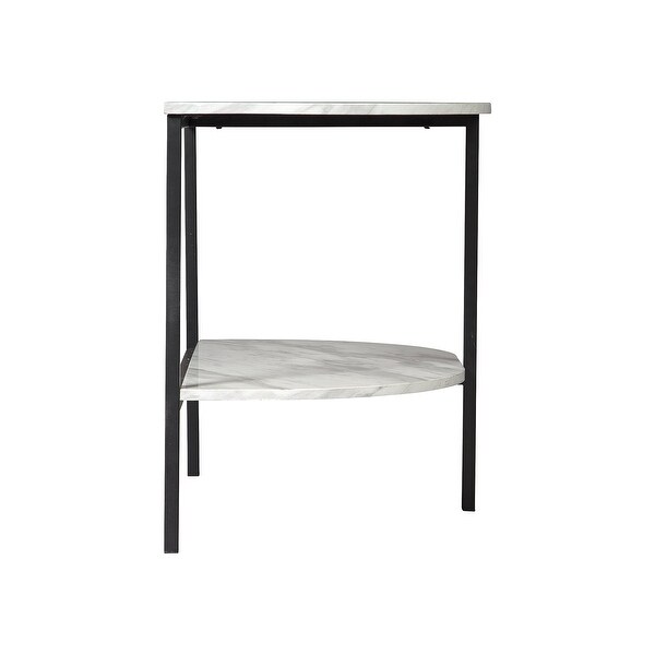 Signature Design by Ashley Donnesta Contemporary Gray/Black Chair Side End Table - 17