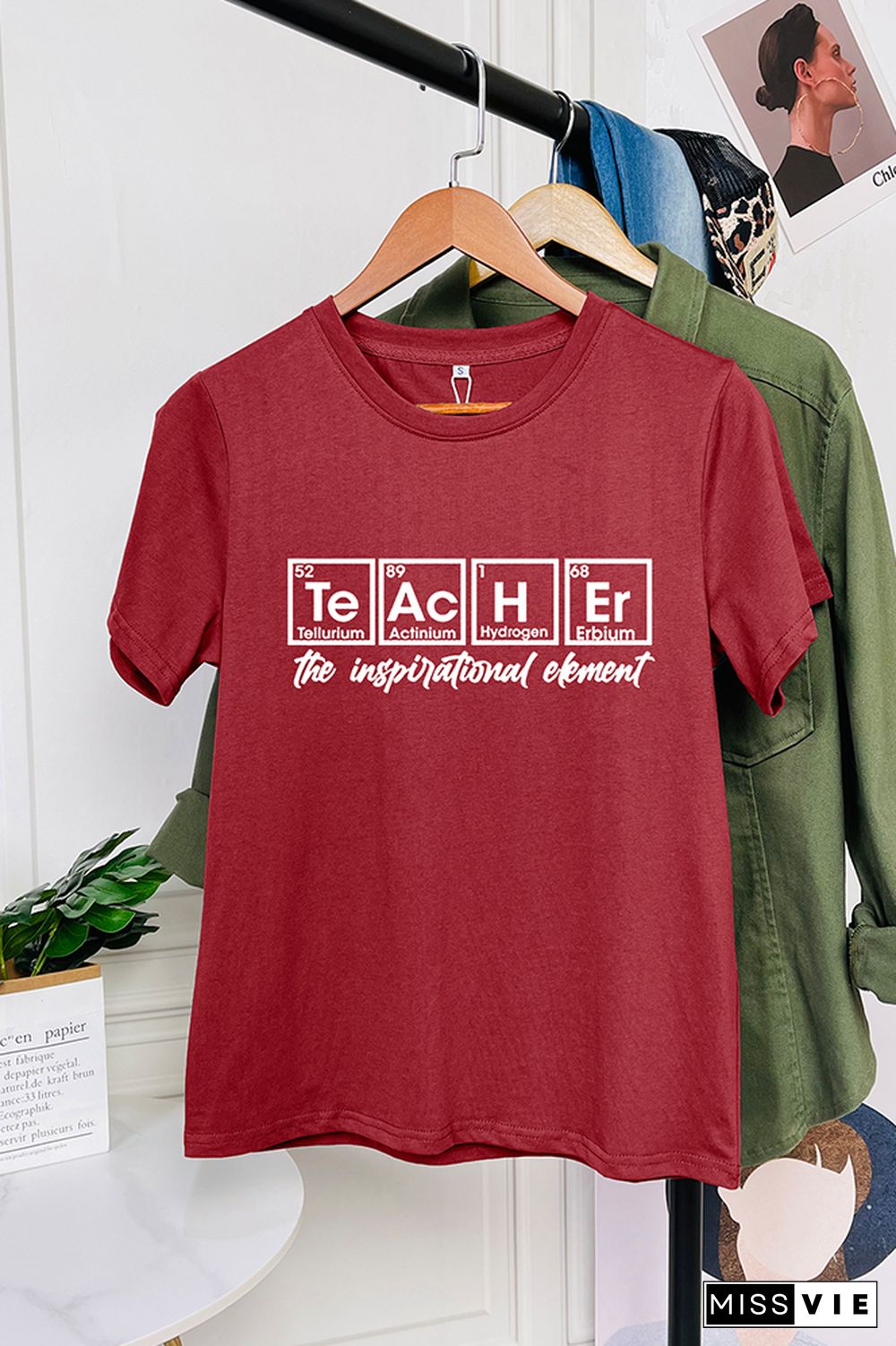 Periodic Teacher Short Sleeve Graphic Tee Wholesale