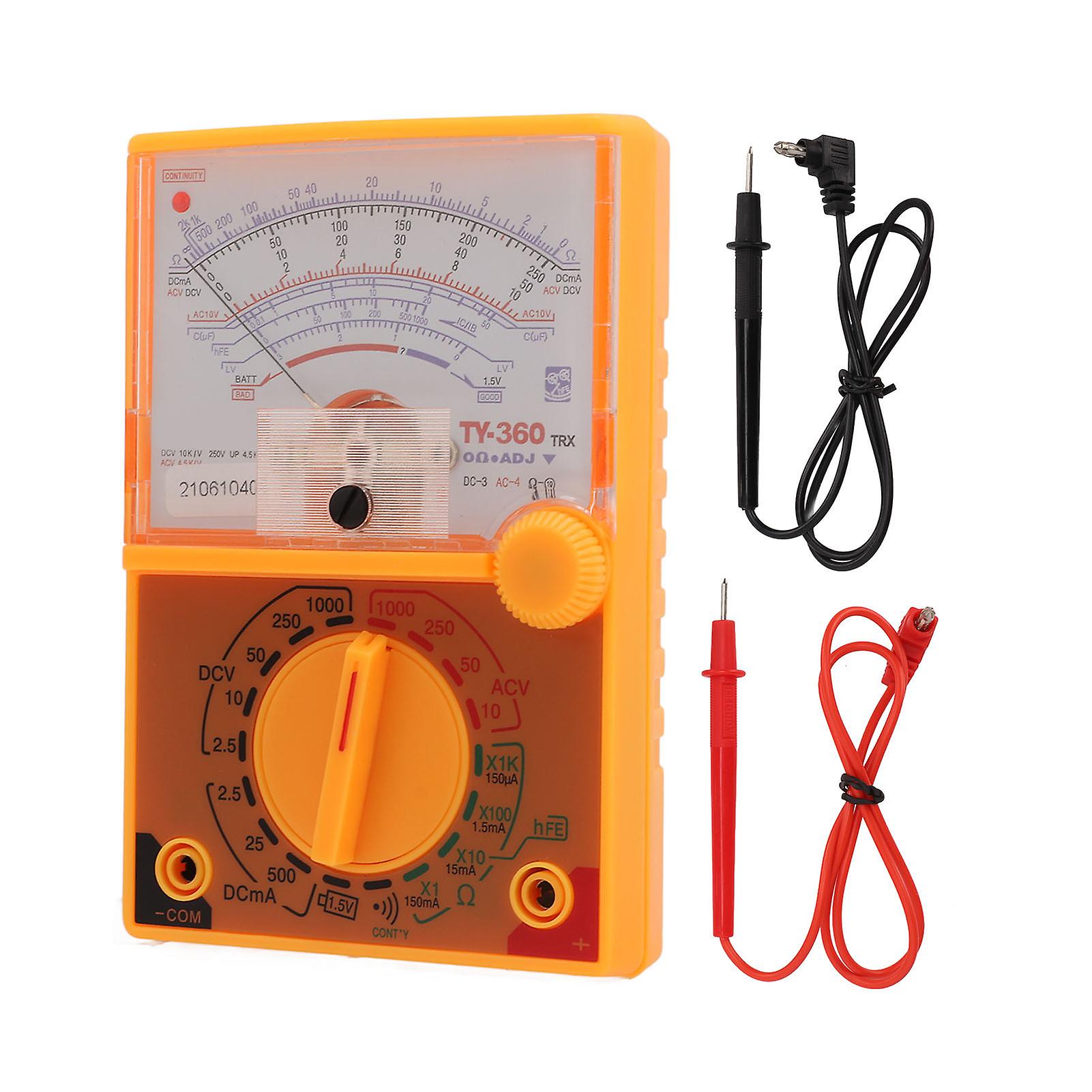 Multimeter High Definition Scale Multiple Measuring Ranges Humanized Design Small Safe Pointer Multimeter