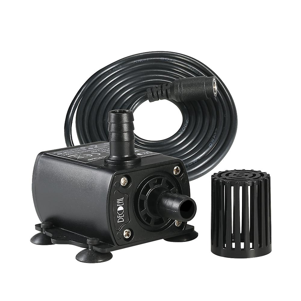 Decdeal Ultra-quiet Mini Dc12v 10w Brushless Water Pump With 5.5*2.1mm Female Waterproof Submersible Fountain Aquarium Circulating 400l/h Lift 400cm N