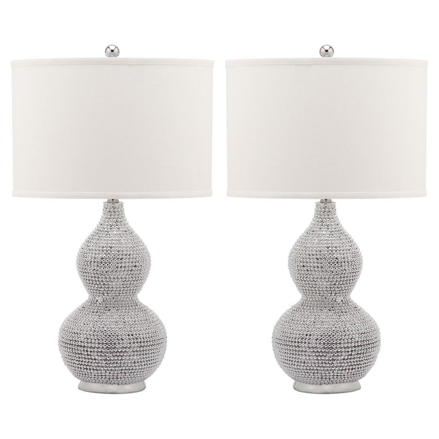 Safavieh Nicole Bead Base Lamp with CFL Bulb， Set of 2