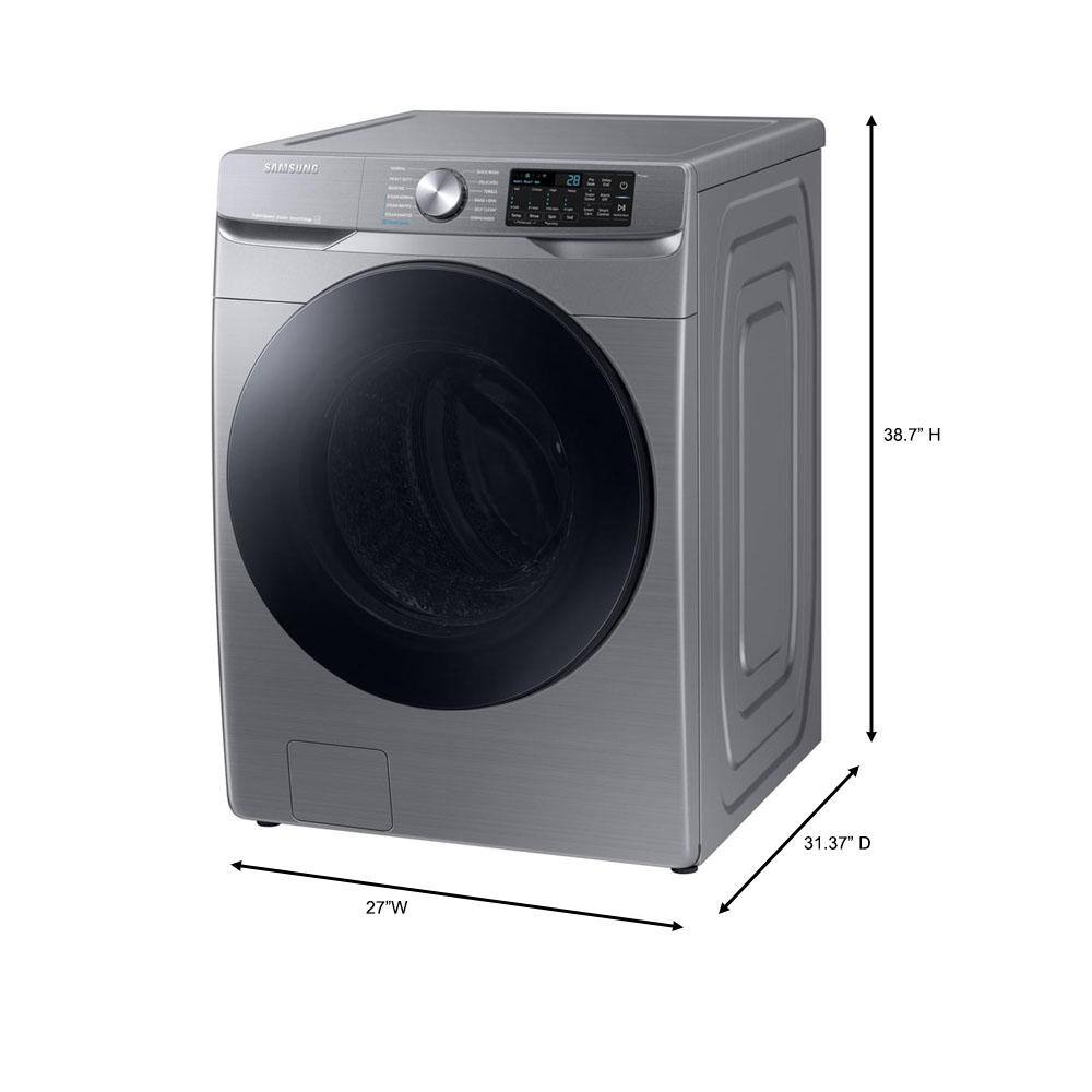  4.5 cu. ft. Smart High-Efficiency Front Load Washer with Super Speed in Platinum WF45B6300AP