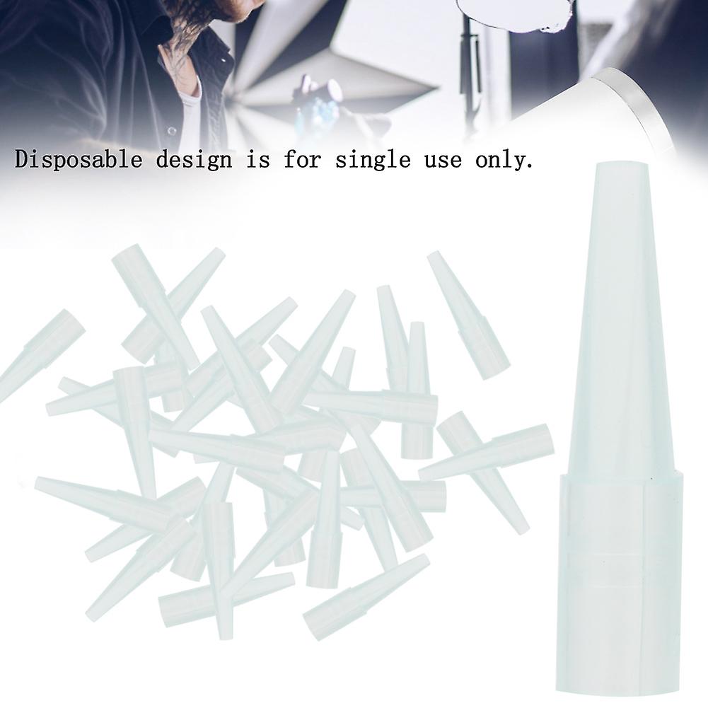 50pcs Disposable Tattoo Needle Tube Nozzle Tips Cap Machine Supply 5f