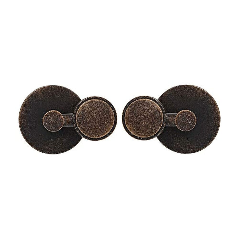 Round Bronze Pivot Mirror Hardware Tilting Anchors