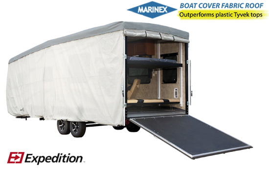 Expedition Toy Hauler Trailer Covers by Eevelle | Fits 24 - 28 Feet | Gray