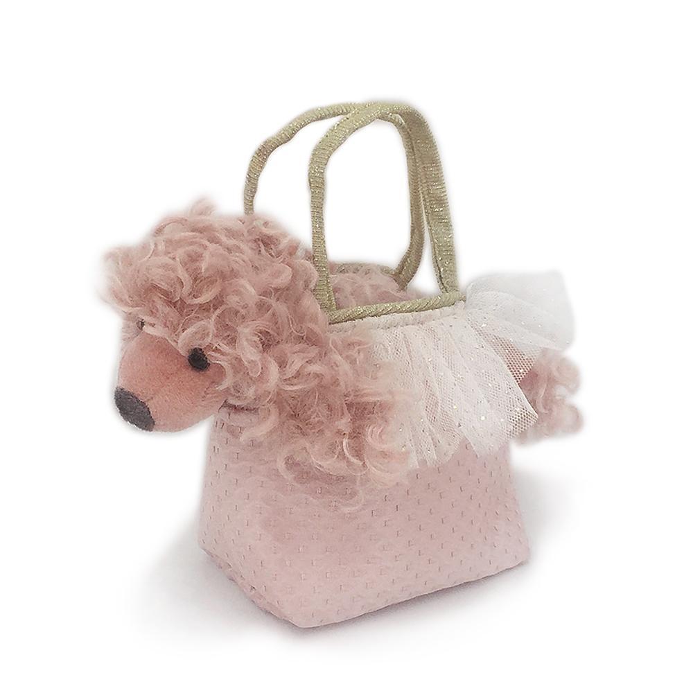 Paris the Poodle Plush Doll and Toy Purse