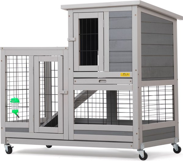 Coziwow by Jaxpety Outdoor Wooden Rabbit Hutch