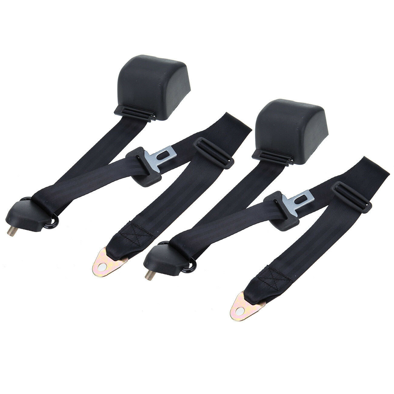 FEBONMLHK 2 Set 3 Ρoint Adjustable Car Seat Belt Harness Kit Universal for Trucks for Truck，Club Golf Cart，Go Kart， Van， VR，UTV and Buggies