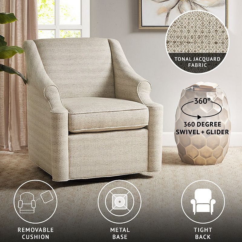 Madison Park Benton Swivel Glider Accent Chair