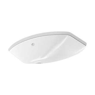 KOHLER Elmbrook Undermount Bathroom Sink in White K-R3904-0