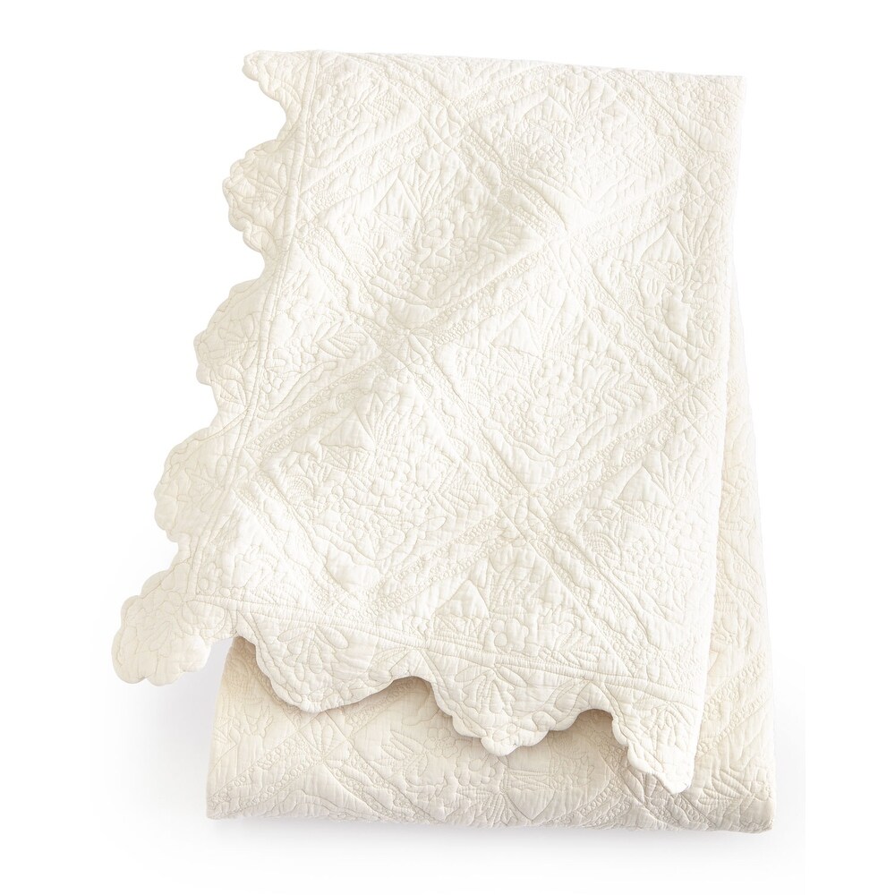 Lazel Vanilla Cotton Quilt or Pillow Sham