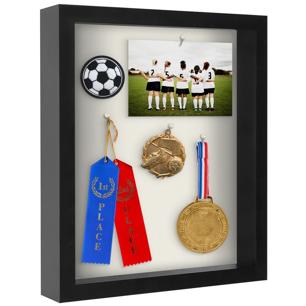 Americanflat Shadowbox 1.5 Inches Deep Box Frame for Objects Pictures and Memorabilia