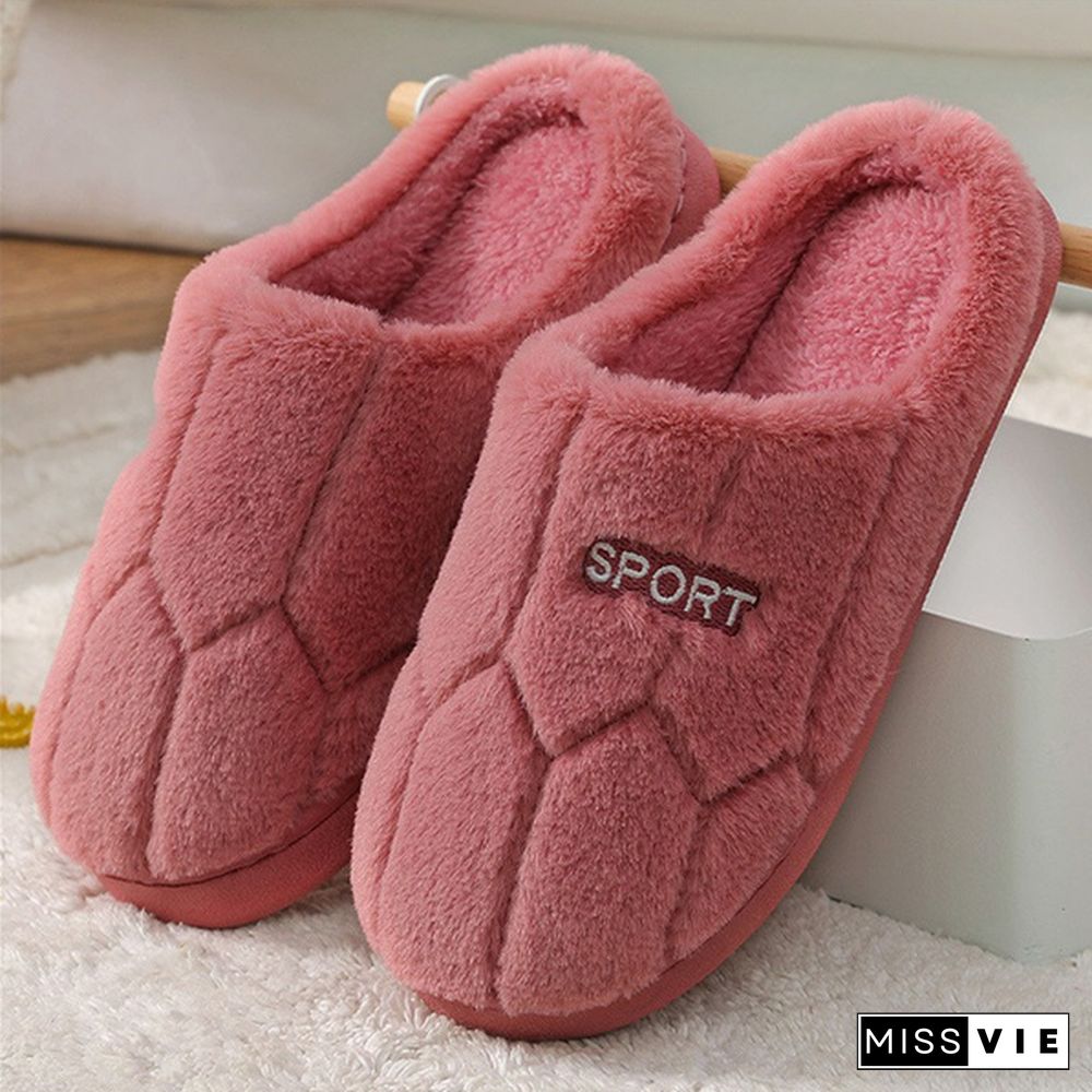 Women Winter Home Slippers Cartoon Cat Shoes Non-Slip Soft Winter Warm House Slippers Indoor Bedroom Lovers Couples