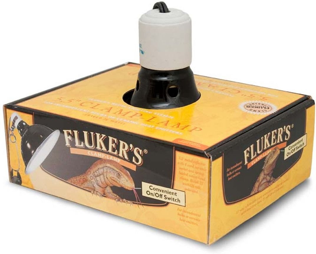 Fluker's Ceramic Repta-Clamp Lamp with Switch， 5.5-in