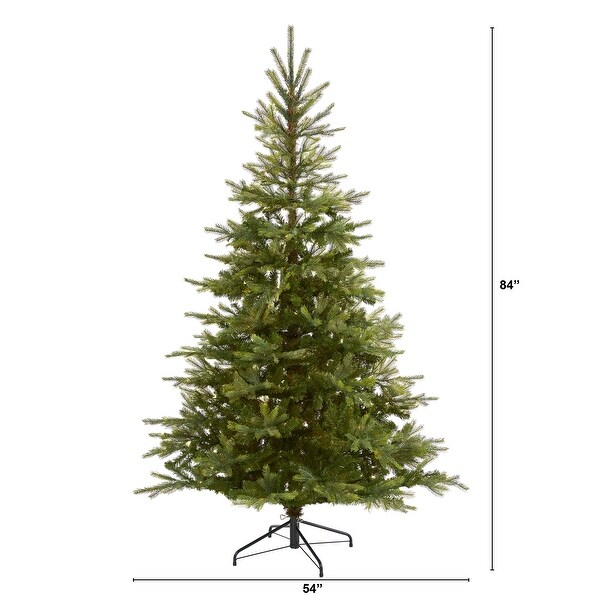 7' North Carolina Spruce Artificial Christmas Tree with 931 Bendable Branches