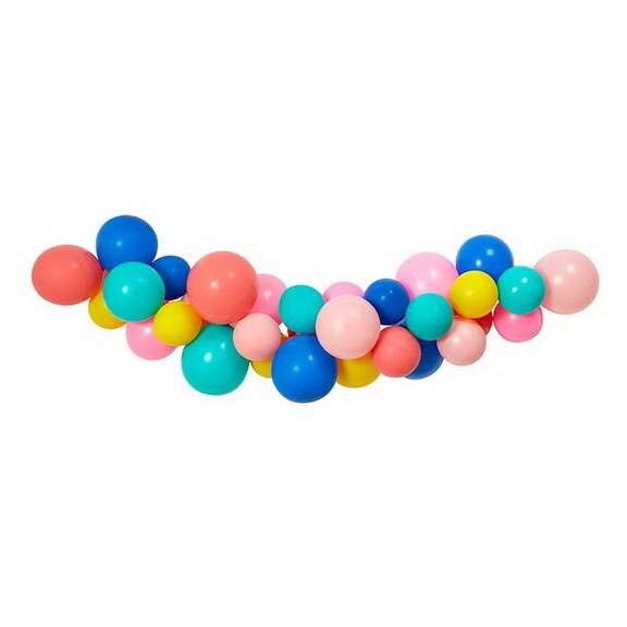 Slant 10 05580 770 Balloon Arch   Pink Blue Green ...