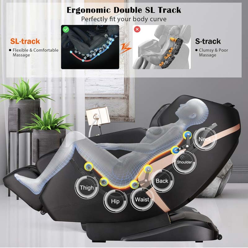 3D SL-Track Full Body Massage Chair Zero Gravity Massage Recliner with 7