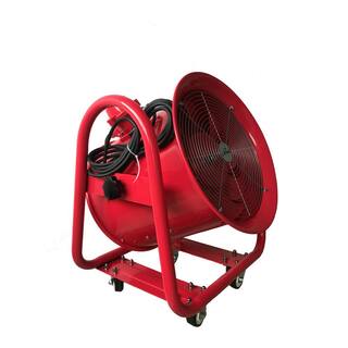 iLIVING Explosion Proof 16 in. Ventilation Floor Fan with 1100-Watt 4240 CFM Red ILG8EF16EX