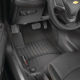 WeatherTech Black Front FloorLiner Vinyl FloorsFordF-1502015 + Vinyl Floors Supercab and SuperCrew Vehicles with 1st Row Bench 447931V