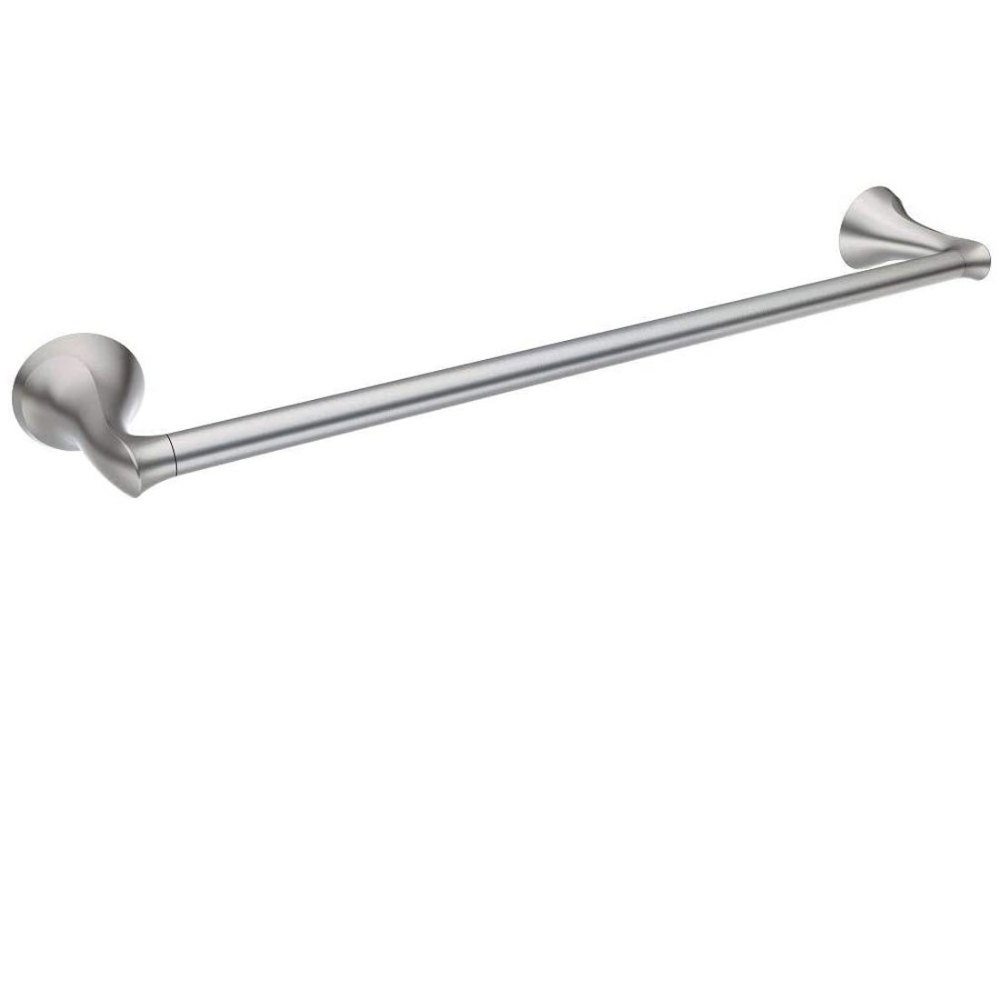 Moen Darcy Brushed Nickel 18 Towel Bar with Press and Mark Stamp ;