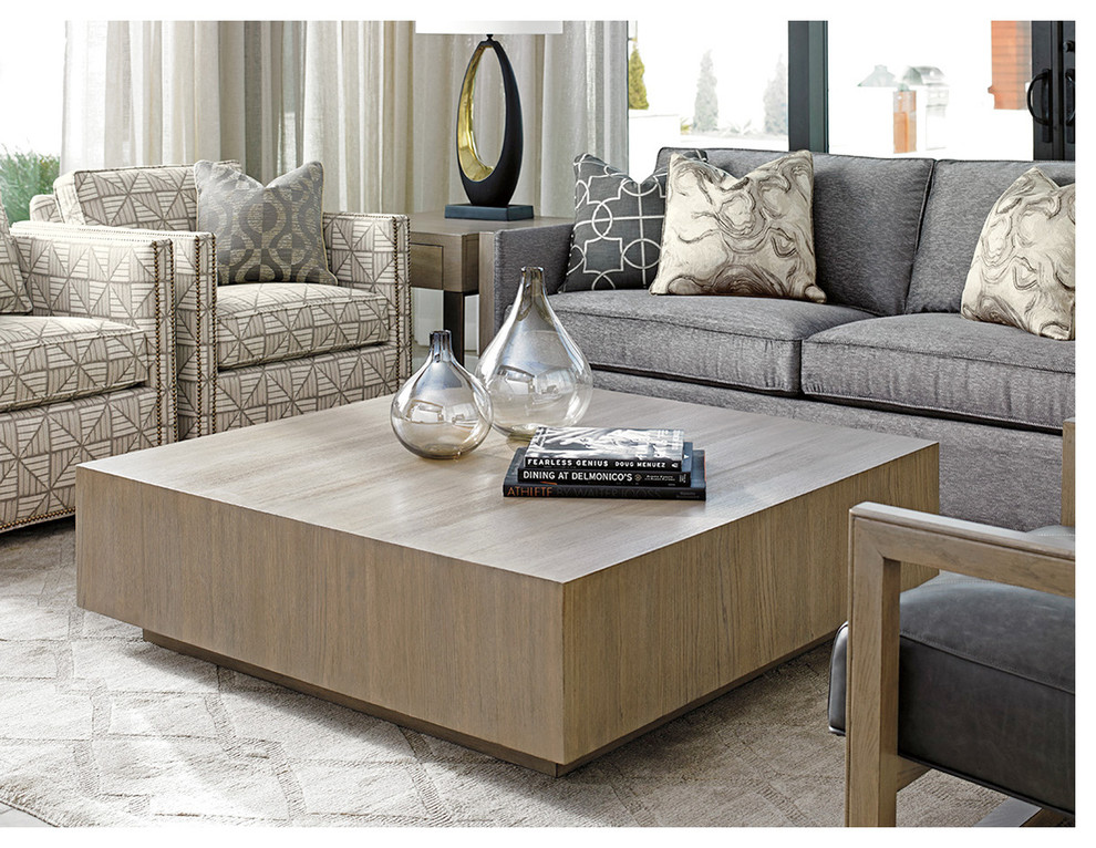 Tatum Square Cocktail Table   Contemporary   Coffee Tables   by Benjamin Rugs and Furniture  Houzz