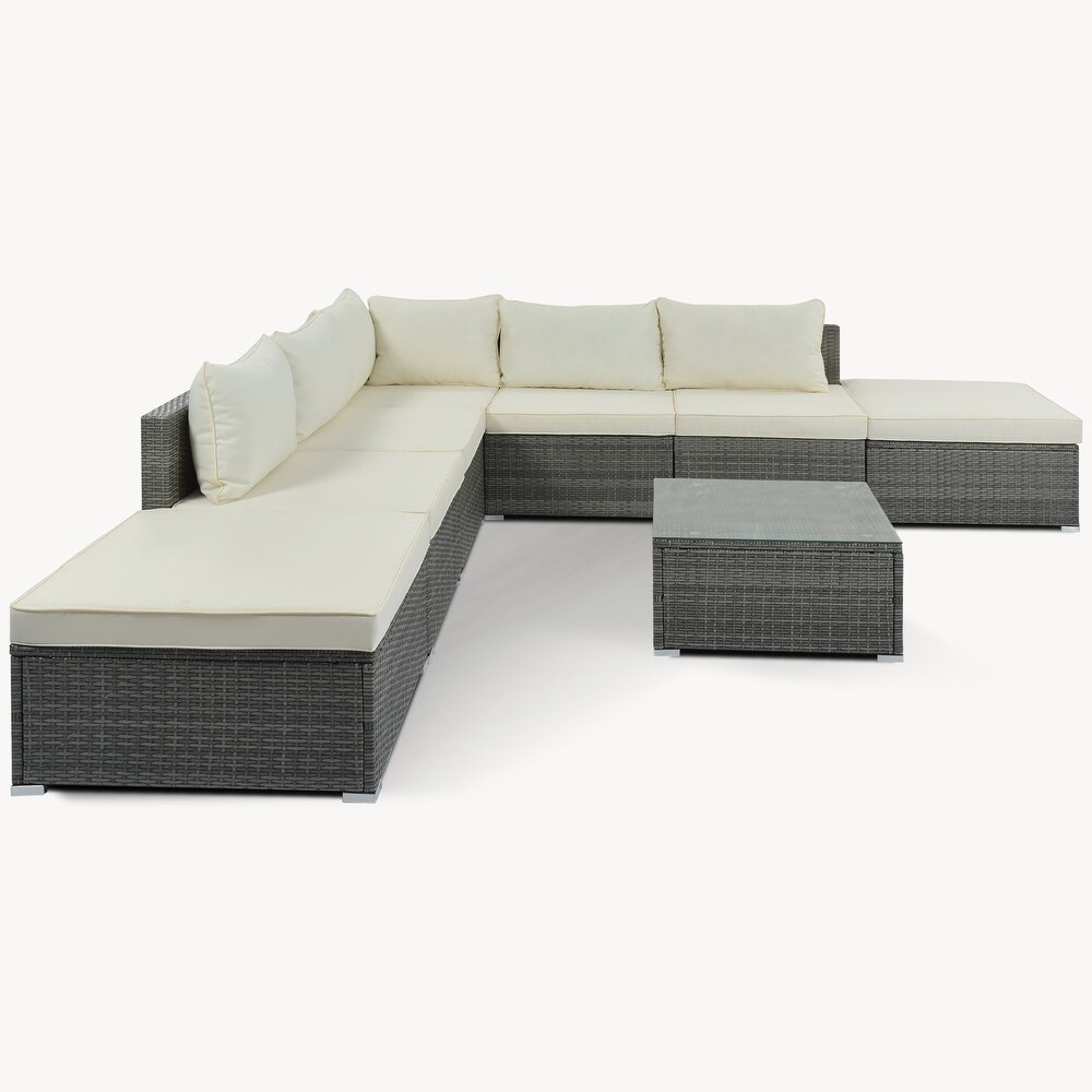 8 Pieces Outdoor Patio Furniture Sets