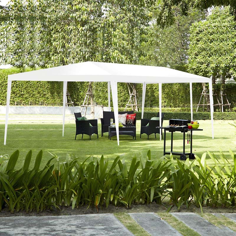 10 x 30 FT Outdoor Gazebo Canopy Tent Party Wedding Event Tent with 5 Removable Sidewalls