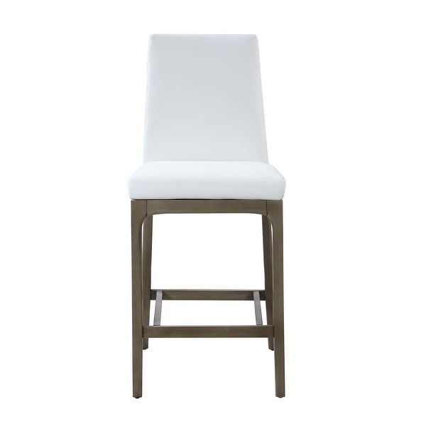 Somette Modern Counter Stool with Solid Wood Base